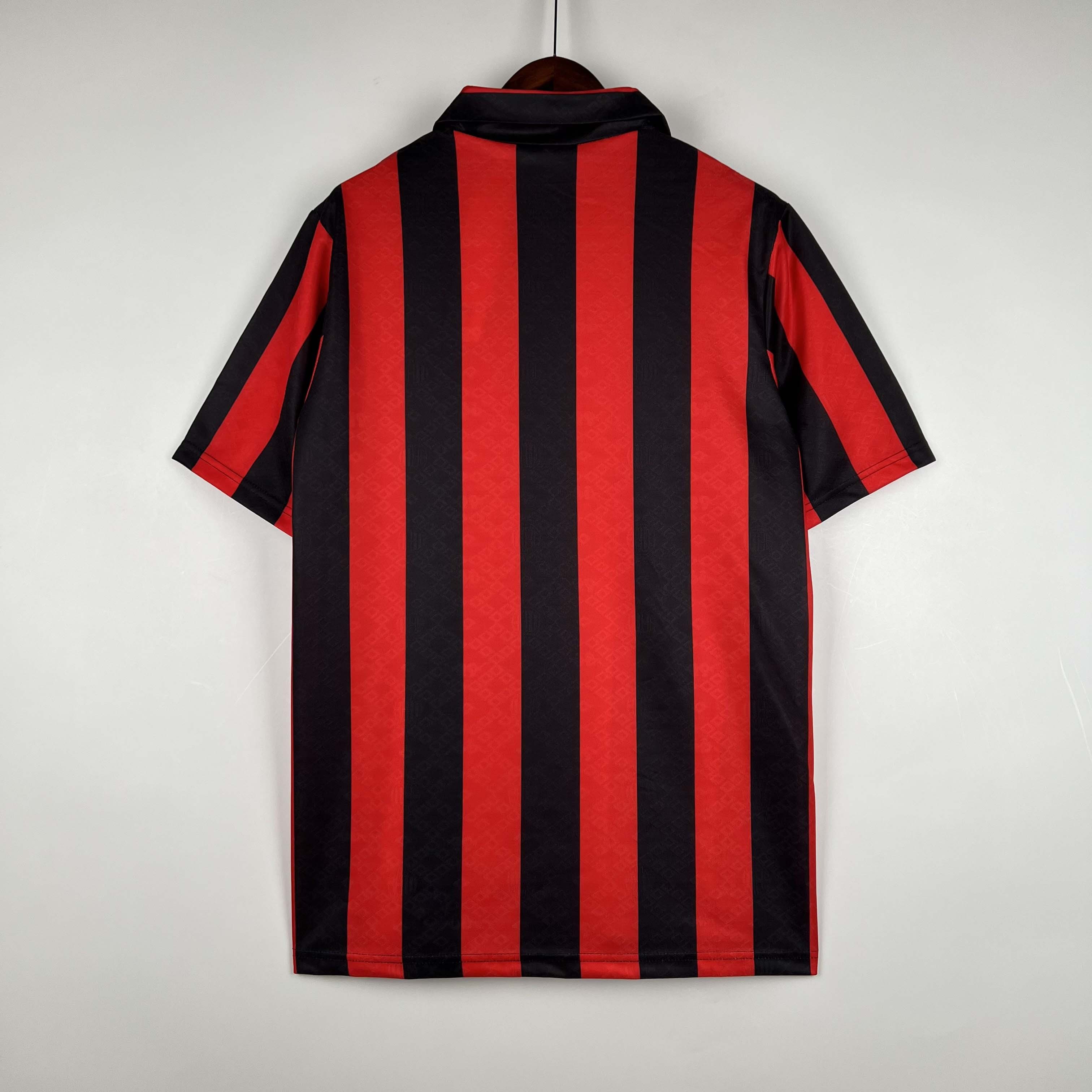 Retro 1988-90 AC Milan Home Retro (LS) football jersey