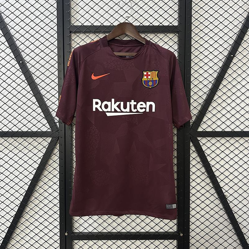 Retro 2017-18 Barcelona third AWAY retro Football jersey