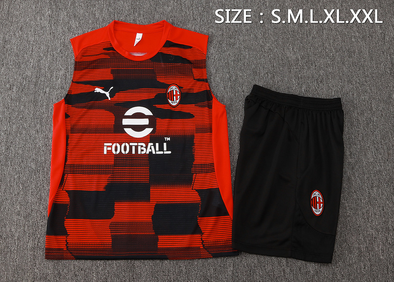 2024-25 AC Milan Sleeveless Vest Training Wear