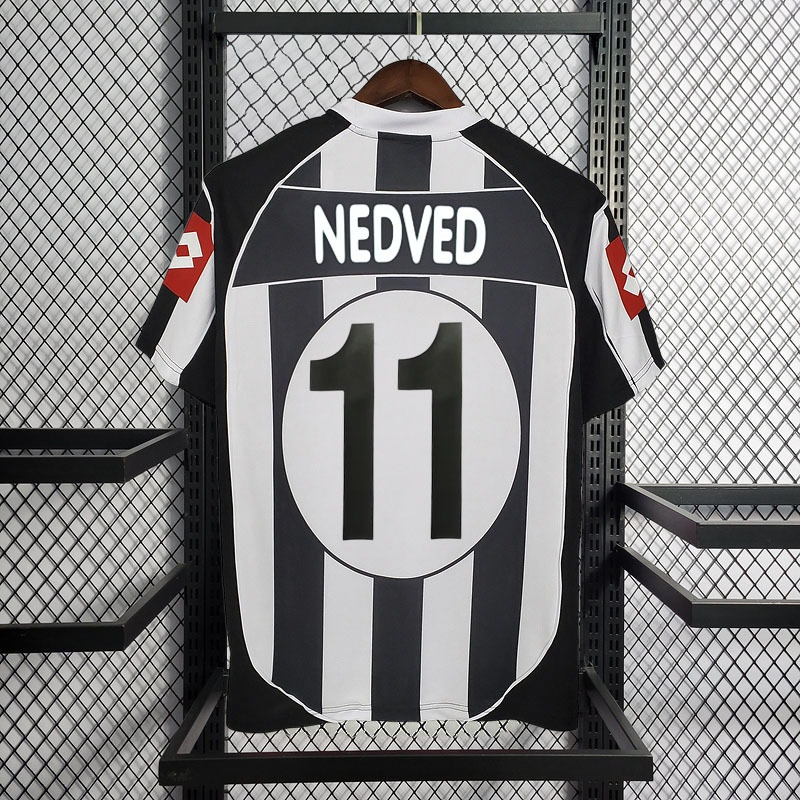 Retro 2002-03 Juventus home Retro ZAMBROTTA DEL PIERO NEDVED Football jersey