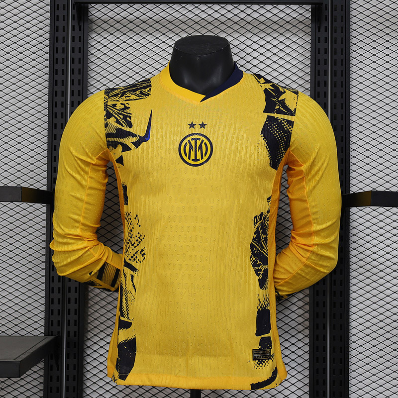 Player 2024-25 Inter Milan Third Away Long Sleeves Football jersey