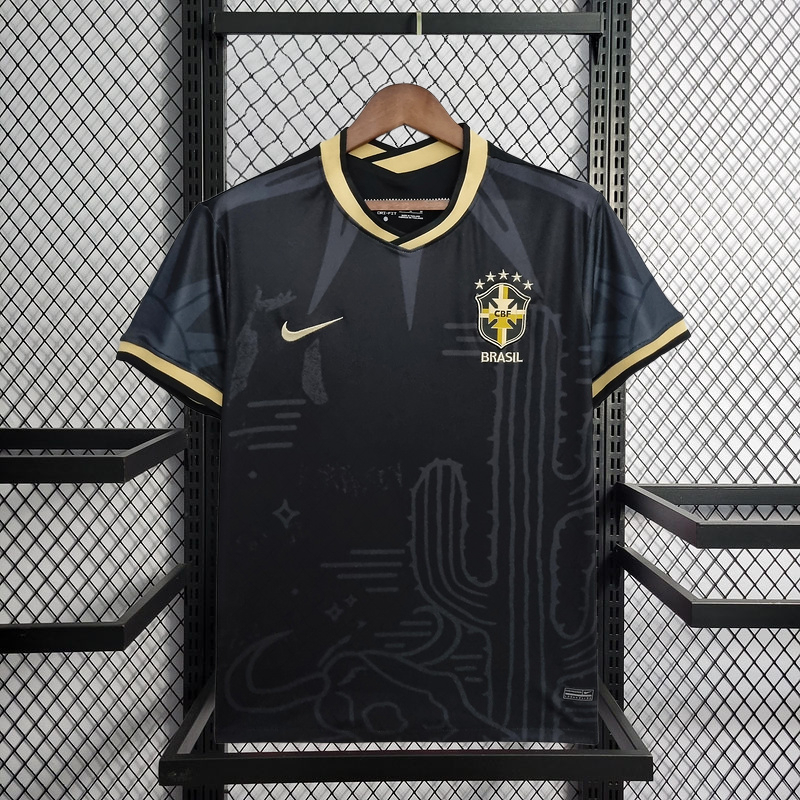 2022 Brazil Black Football jersey