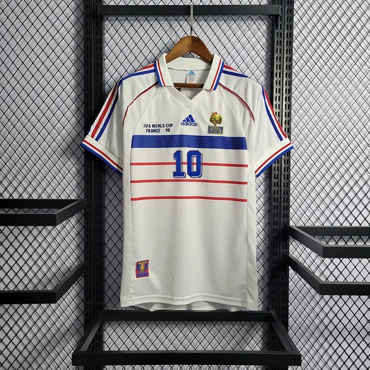 Retro 1998 France away Retro Zidane LIZARAZU Henry Football jersey