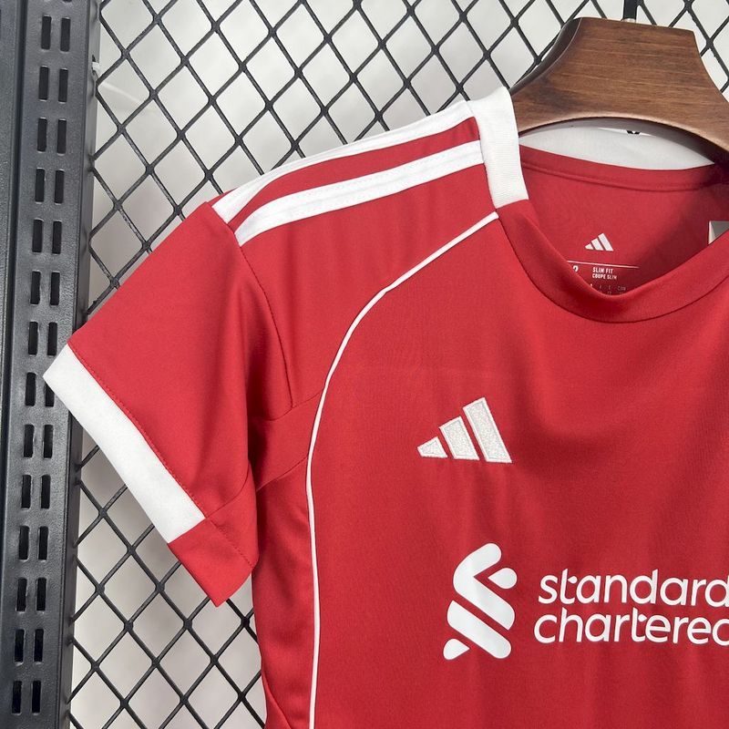 2025-26 Liverpool Home kids Football jersey