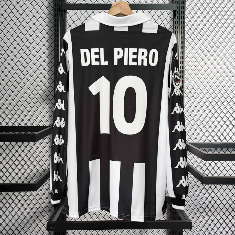 Retro 1999-00 Juventus Home retro Long Sleeve Football jersey
