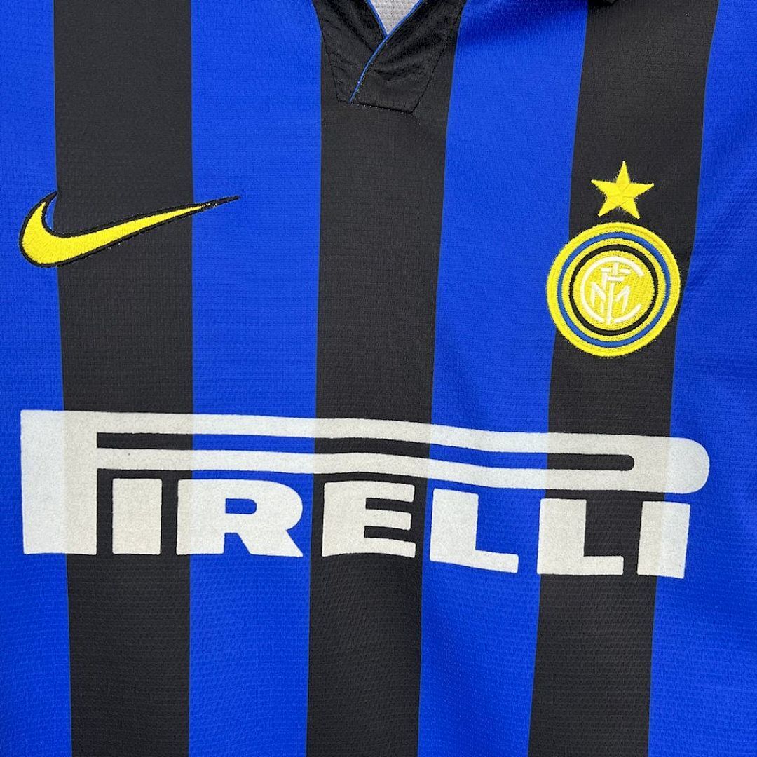 Retro 1998-99 Inter Milan Home Retro RONALDO MORIERO ZAMORANO BAGGIO Football jersey