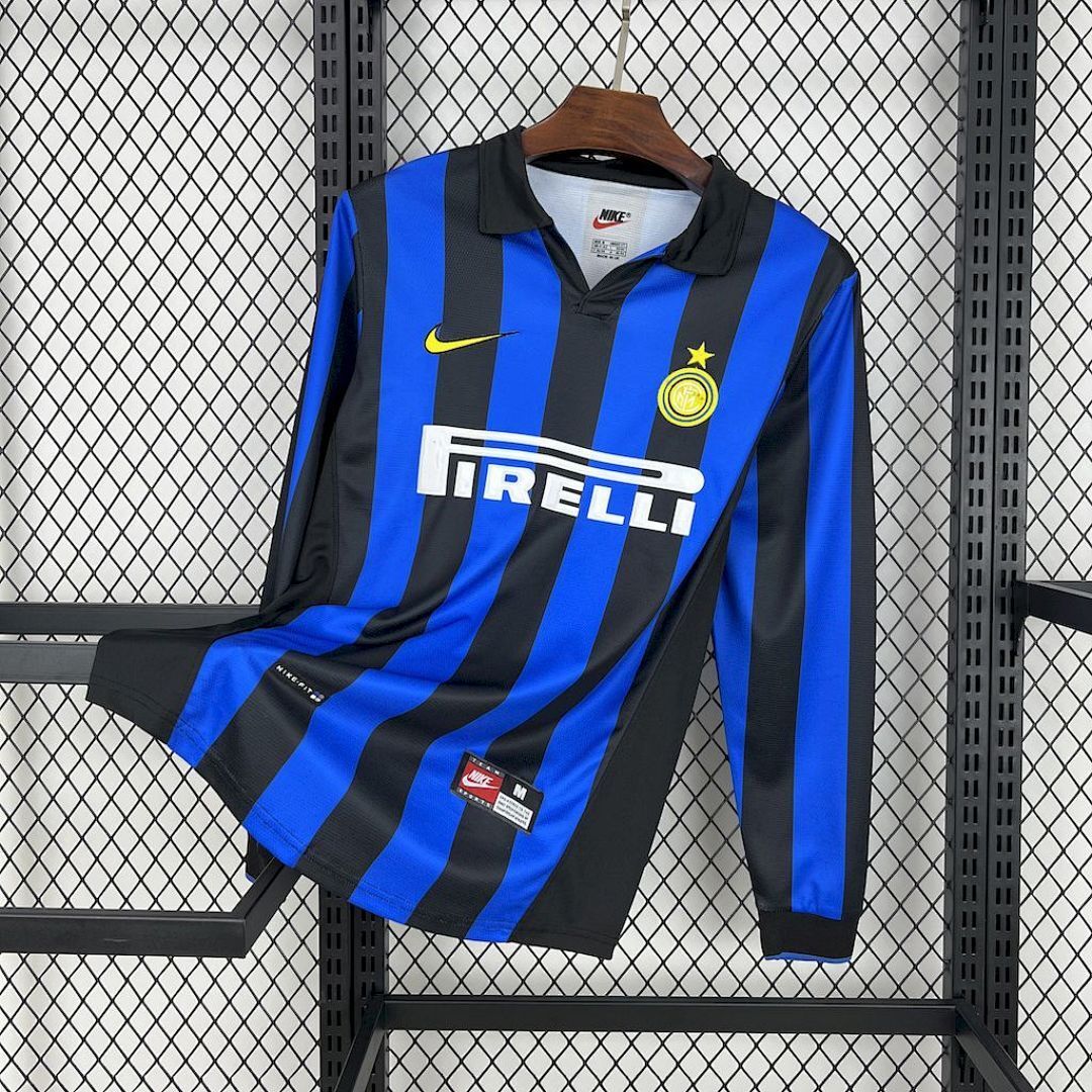 Retro 1998-99 Inter Milan Home Retro RONALDO MORIERO ZAMORANO BAGGIO Football jersey