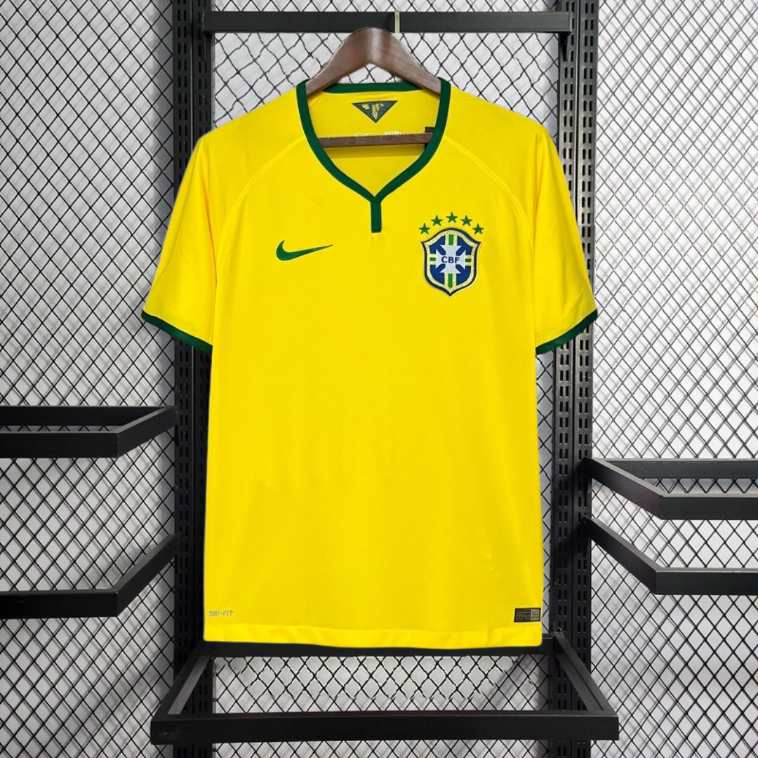 Retro 2014 Brazil Home Retro football jersey