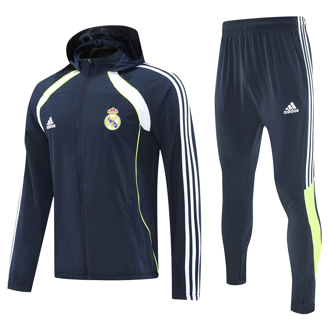 2025-26 Real Madrid Hooded Jacket Set