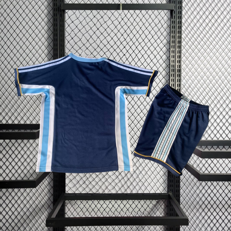 Retro kids 1998 KIDS Argentina Away retro Football jersey
