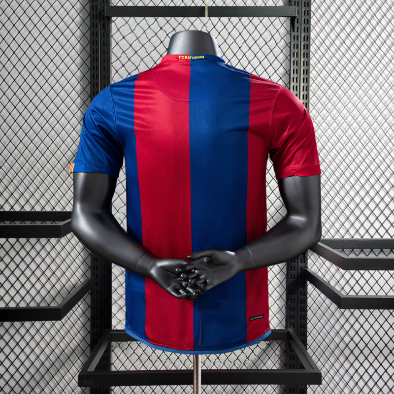 Player Retro 2006-07 FC Barcelona home Retro XAVI MESSI RONALDINHO DECO ETO'O Football jersey