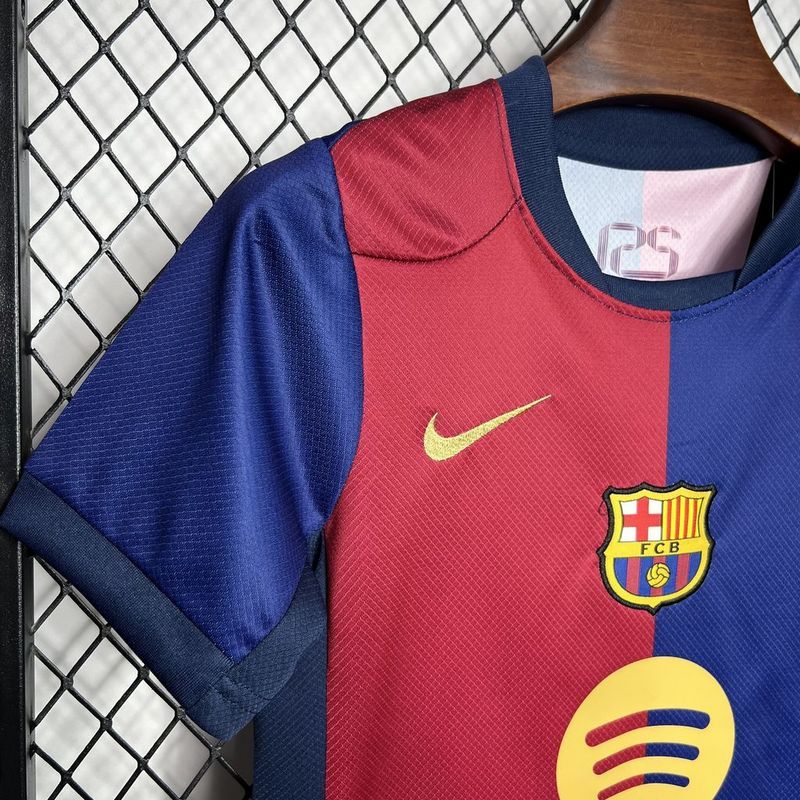 2024-25 Barcelona Home Kids KitFootball jersey