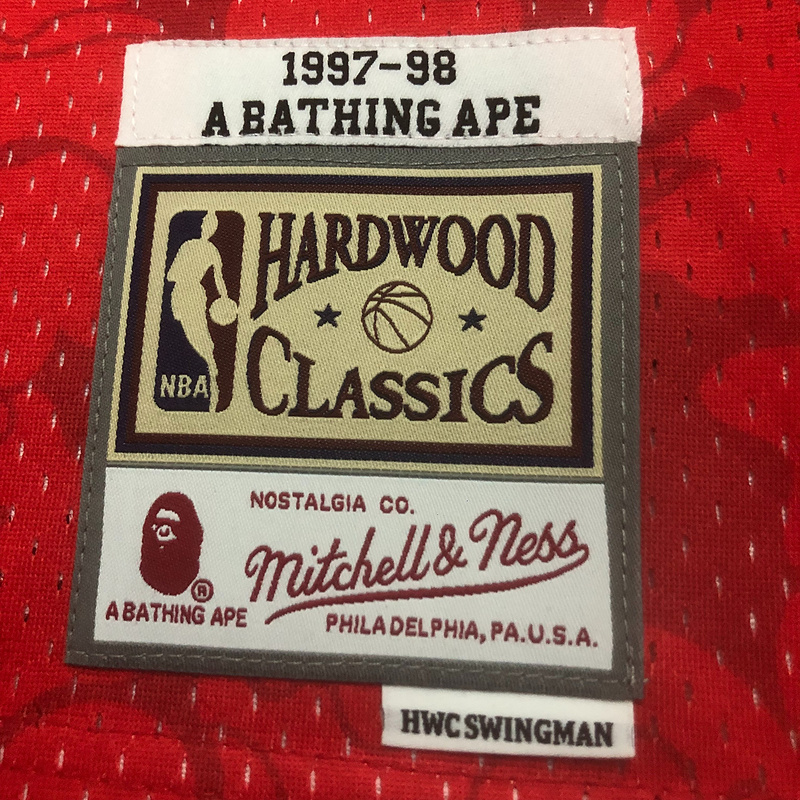 1997-98 NBA Chicago Bulls (93 BAPE) Basketball Jersey