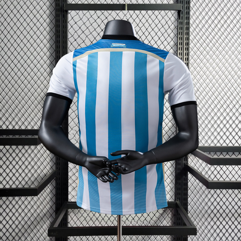 Player Retro 2014 Argentina Home Retro Football jersey