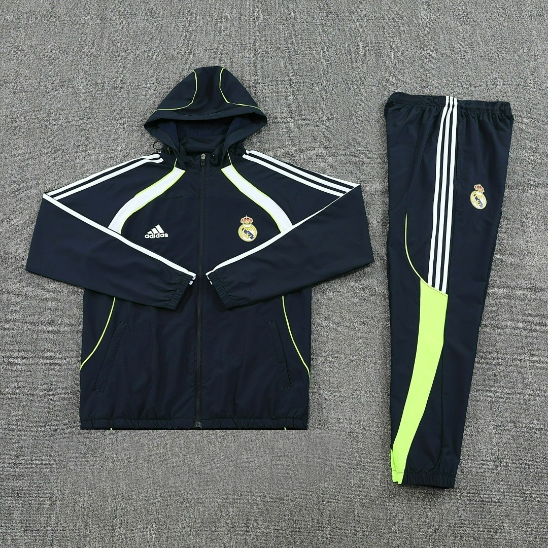 2025-26 Real Madrid Hooded Jacket Set