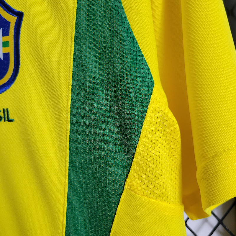 Retro 2002 Brazil home retro RONALDO R.CARLOS KAKA Ronaldinho Football jersey