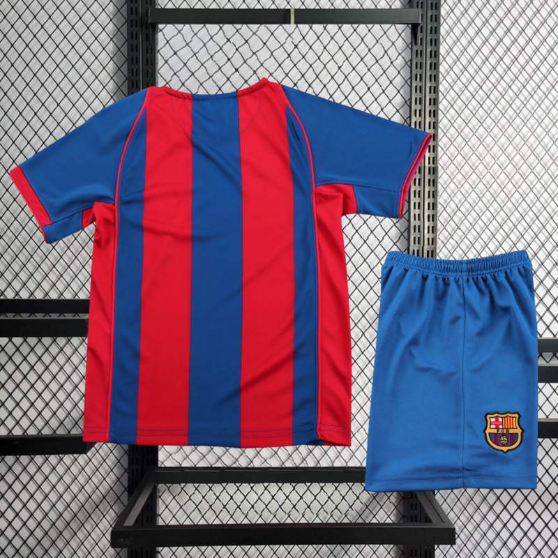 Retro KIDS 2004-05 KIDS Barcelona Home Retro football jersey