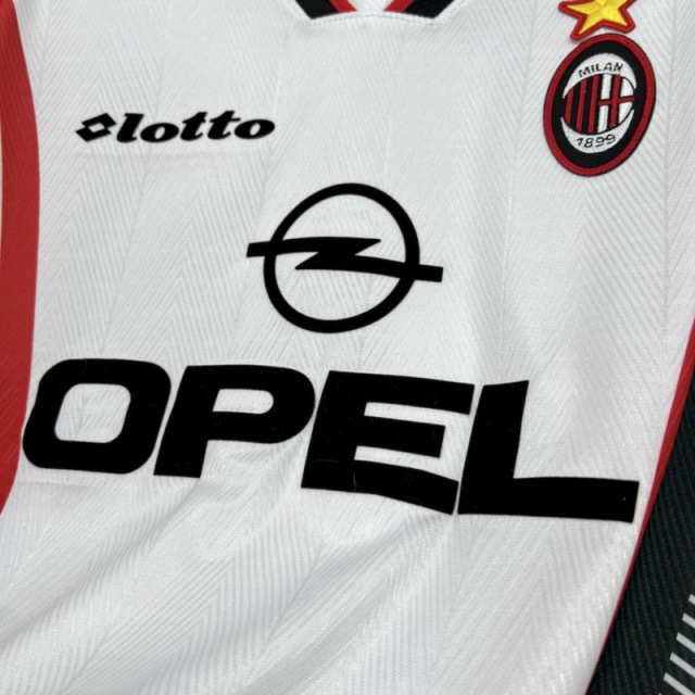Retro 1997-98 AC Milan away Retro BAGGIO BARESI VIEIRA ALBERRTINI Football jersey