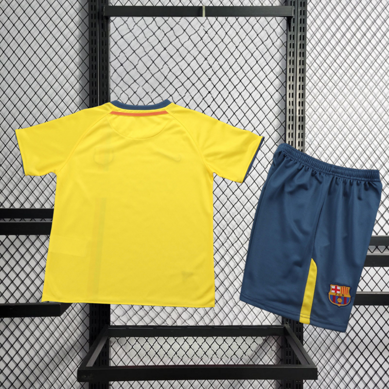 Retro Kids 2008-09 Kids Barcelona Away Retro Football jersey