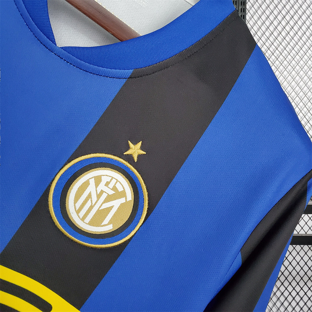 Retro 2008-09 Inter Milan home Retro J. ZANETTI IBRAHIMOVIC FIGO BALOTELLI Football jersey