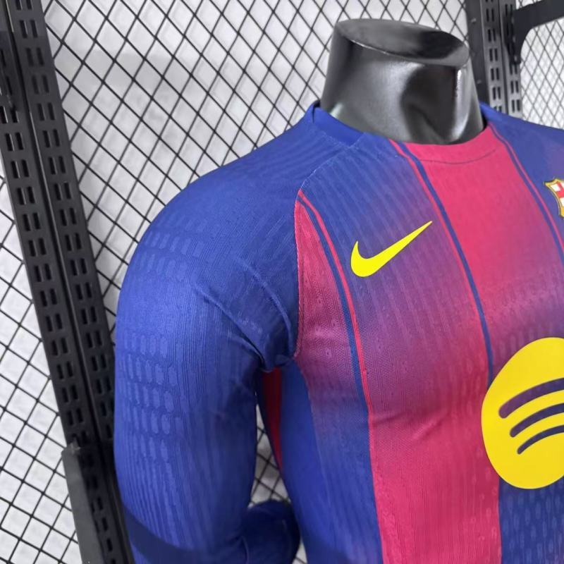 Player 2025-26 Barcelona Home Long sleeves Football jersey
