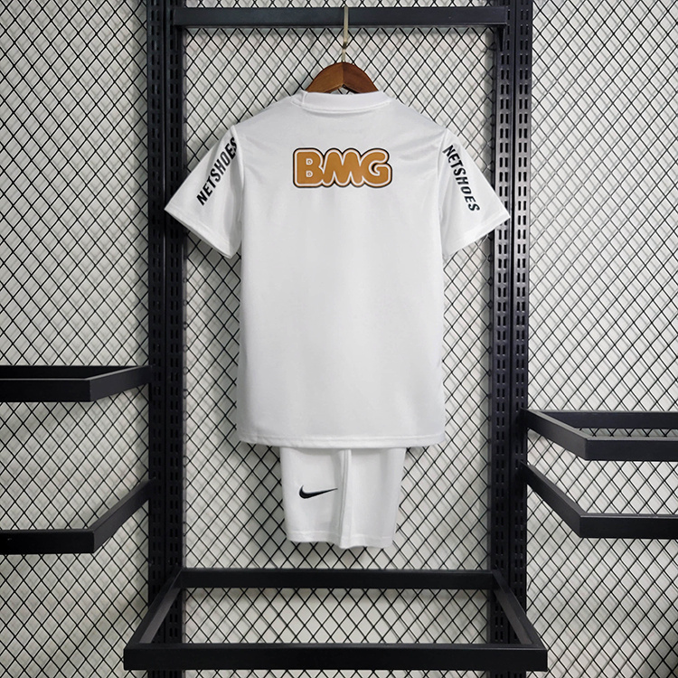Retro Kids 2011-12 kids Santos home Retro football jersey