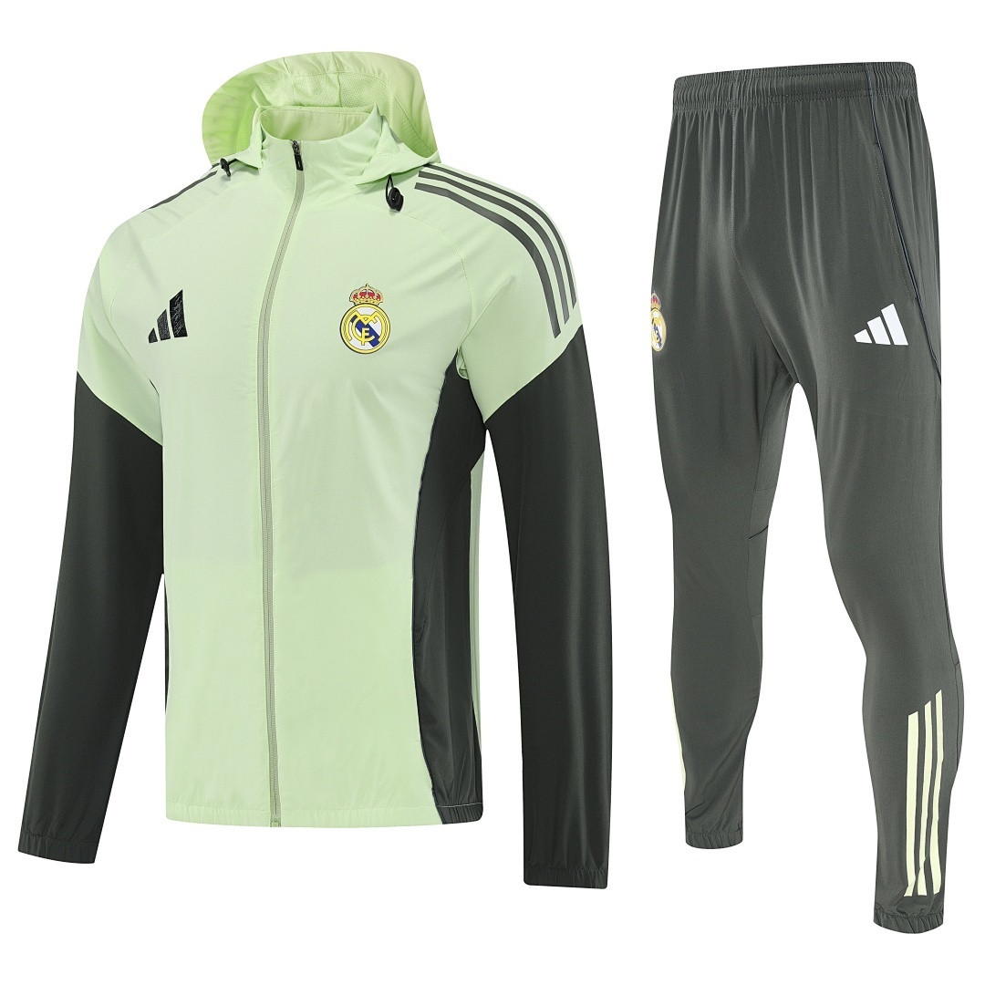 2025-26 Real Madrid Hooded Jacket Set
