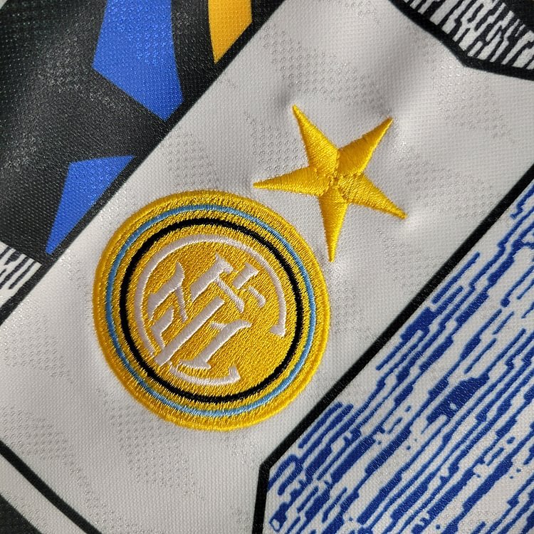 Retro 1995-96 Inter Milan Away Retro R.CARLOS #6 Centofanti #9 Carbone #10 GANZ #23 Football jersey