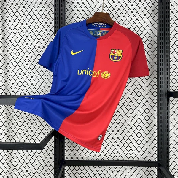 Retro 2008-09 Barcelona Home Retro MESSI PIQUE ETO'O XAVI A.INISTA ETO'O HENRY Football jersey