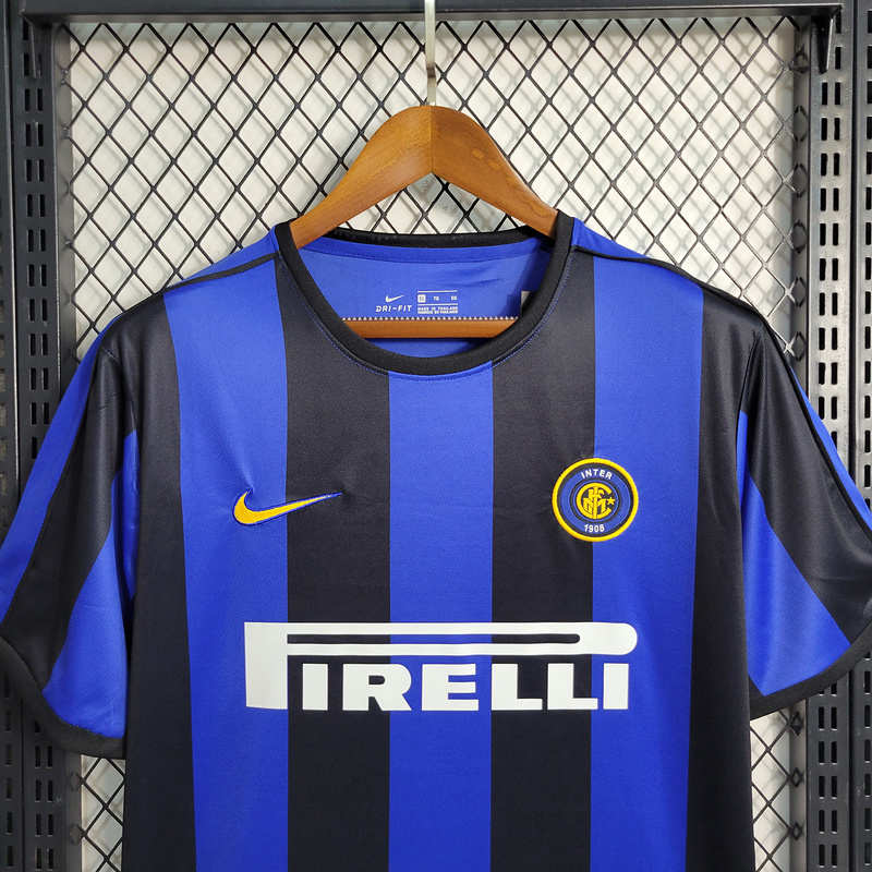 Retro 1999-00 Inter Milan Home Retro RONALDO MORIERO ZAMORANO BAGGIO  Football jersey
