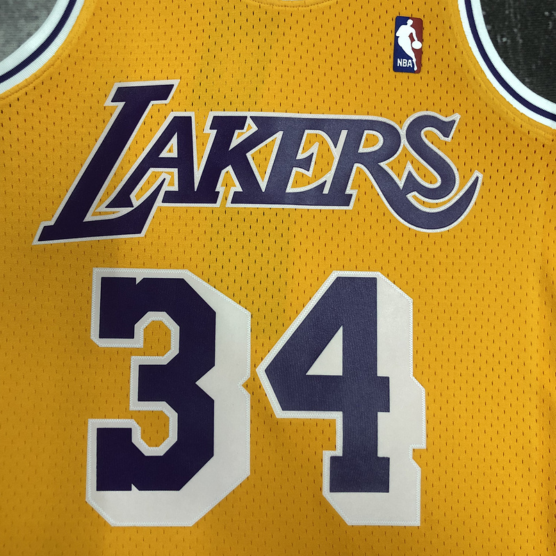 1996-97 NBA Lakers  34 O'NEAL Basketball Jersey
