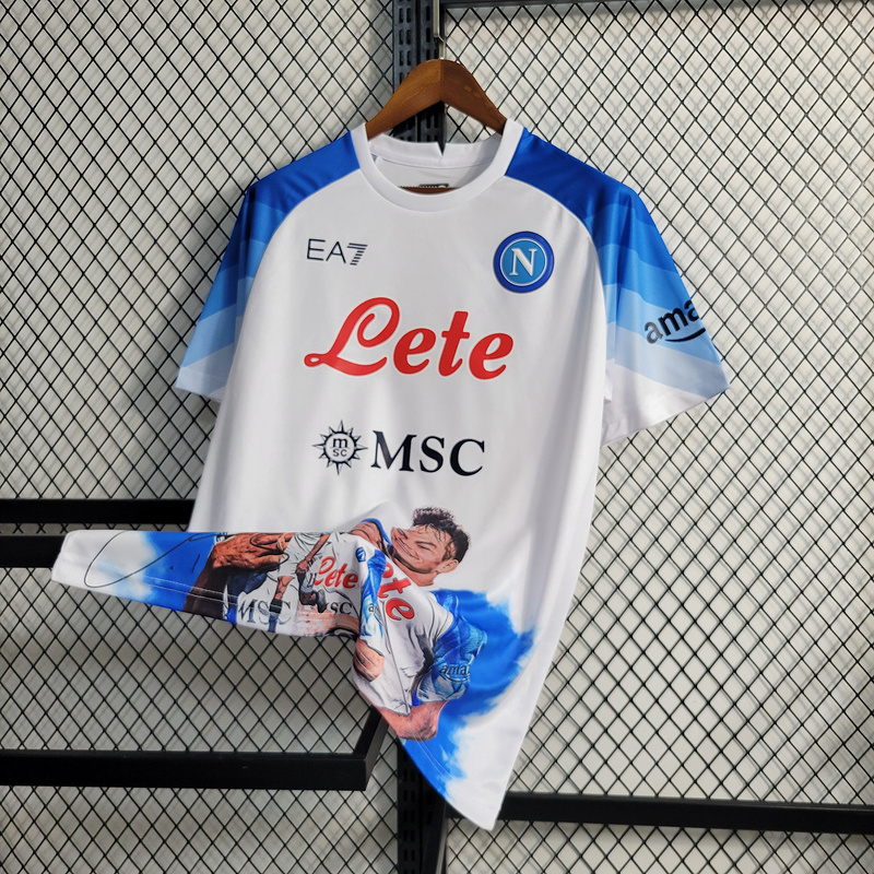 2023-24 Napoli Champions Edition White Football jersey