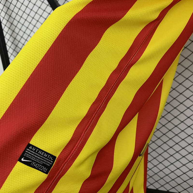 Retro 2013-14 Barcelona away Retro MESSI PIQUE XAVI A.INISTA PUYOL Football jersey