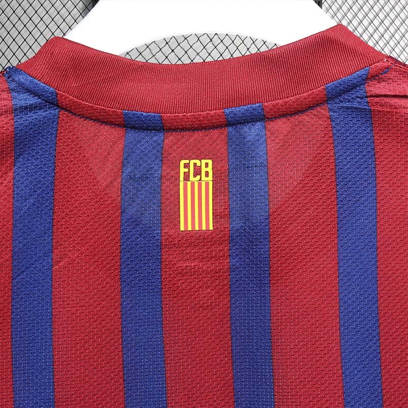Retro Player 2011-12 Barcelona Home Retro Long sleeves MESSI PIQUE XAVI A.INISTA PUYOL Football jersey