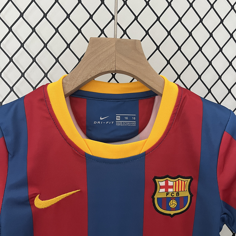 Retro kids 2010-11 kids Barcelona home Retro MESSI PIQUE IBRAHIMOUIC XAVI A.INISTA PUYOL HENRY Football jersey