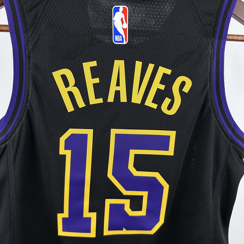 2024 NBA Lakers KIDS 15 REAVES Basketball Jersey