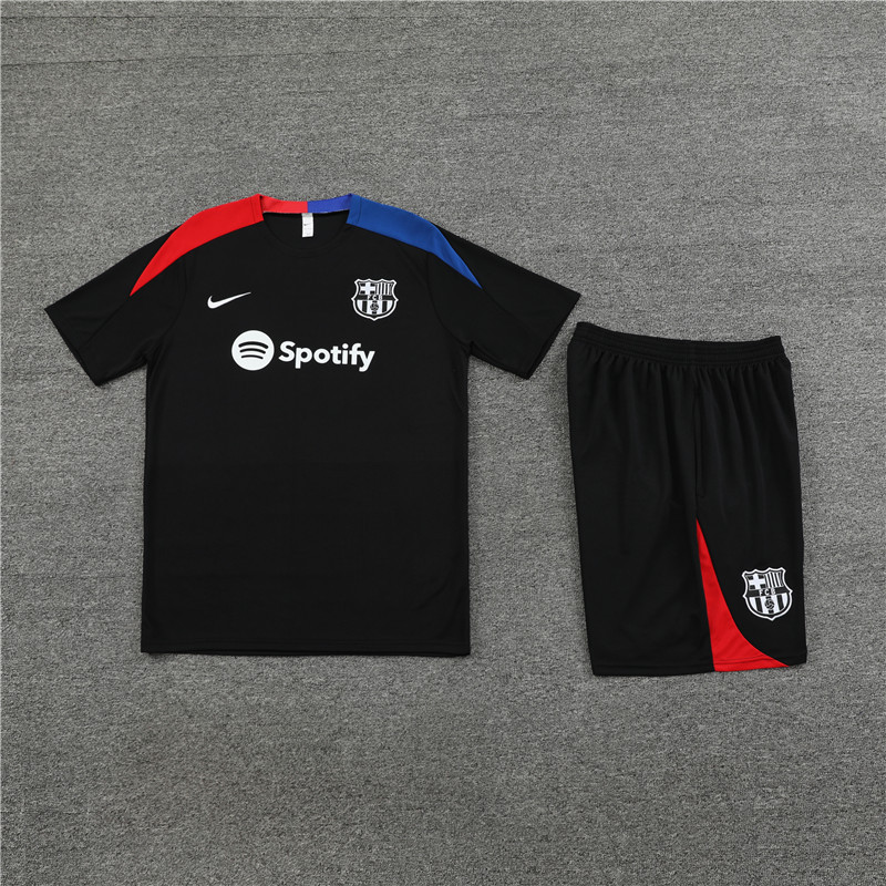 2024-25 Short Sleeve Training Wear Barcelona Black