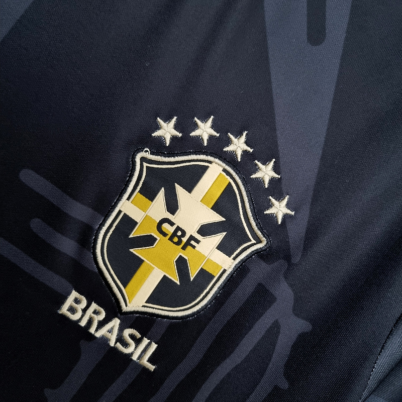 2022 Brazil Black Football jersey