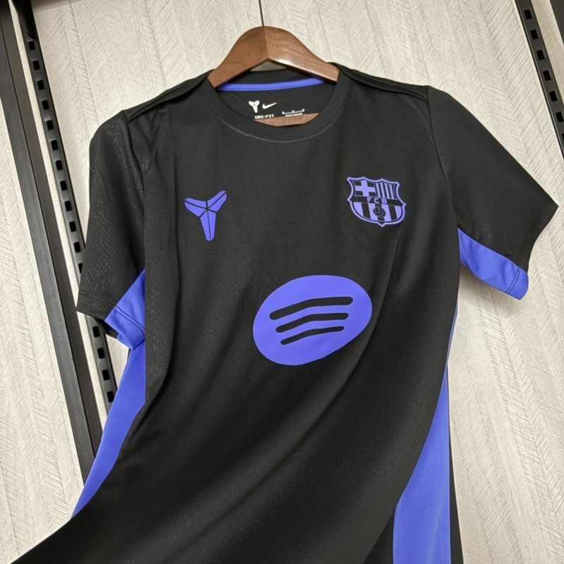 2025-26 Barcelona Away black Football jersey