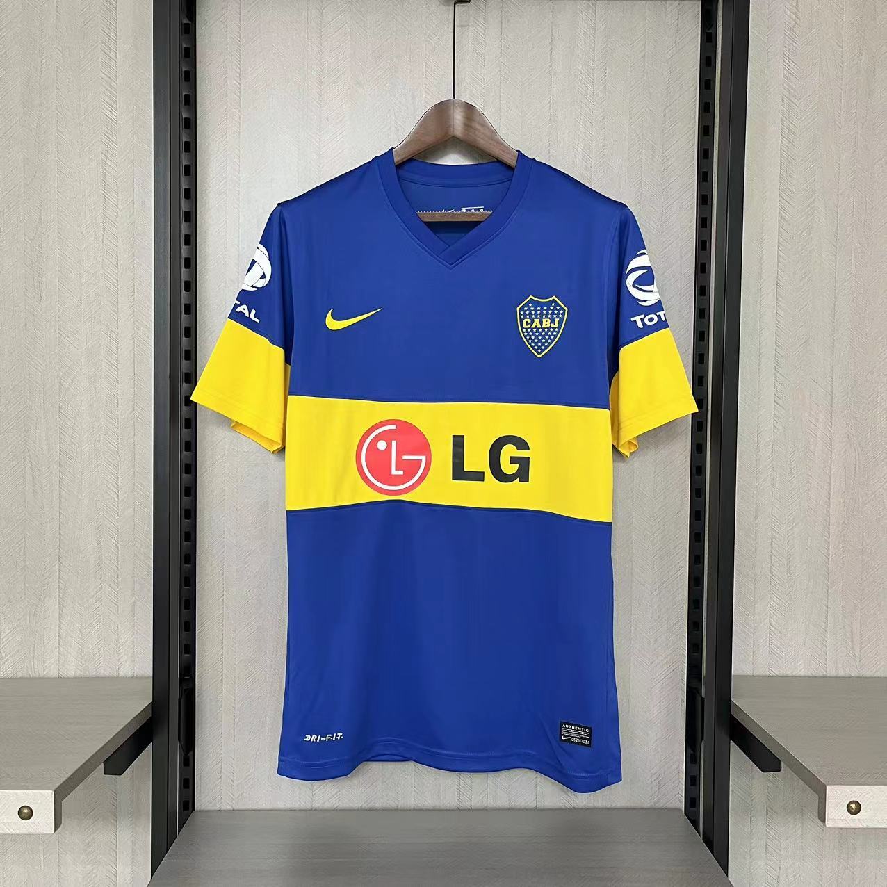 Retro 2011-12 Boca Juniors home Retro Football jersey