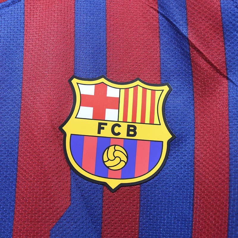 Retro Player 2011-12 Barcelona Home Retro Long sleeves MESSI PIQUE XAVI A.INISTA PUYOL Football jersey