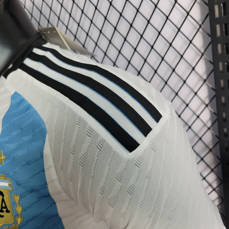 Player 2022-23 Messi signature Argentina Home Football jersey