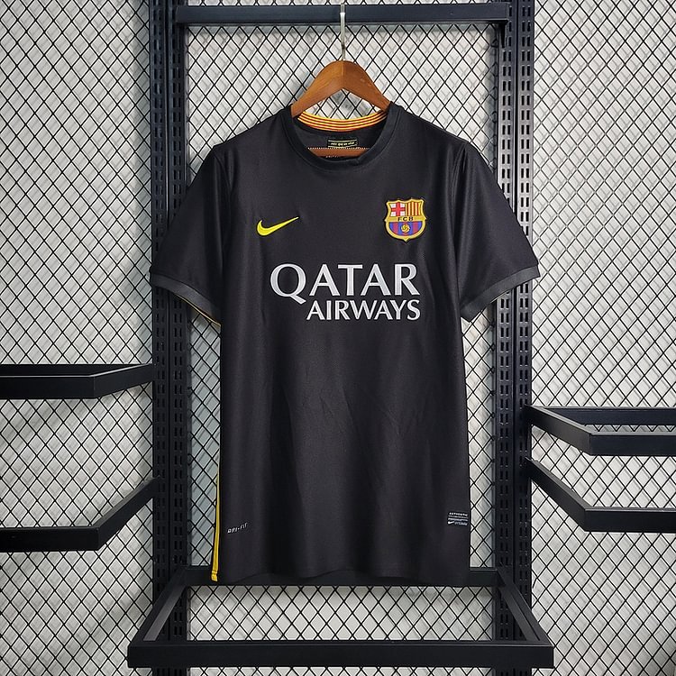 Retro 2013-14 Barcelona Third away Retro MESSI PIQUE XAVI A.INISTA PUYOL Football jersey
