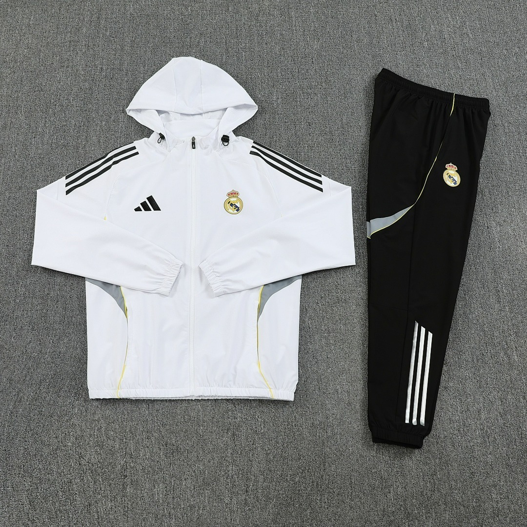 2025-26 Real Madrid Hooded Jacket Set