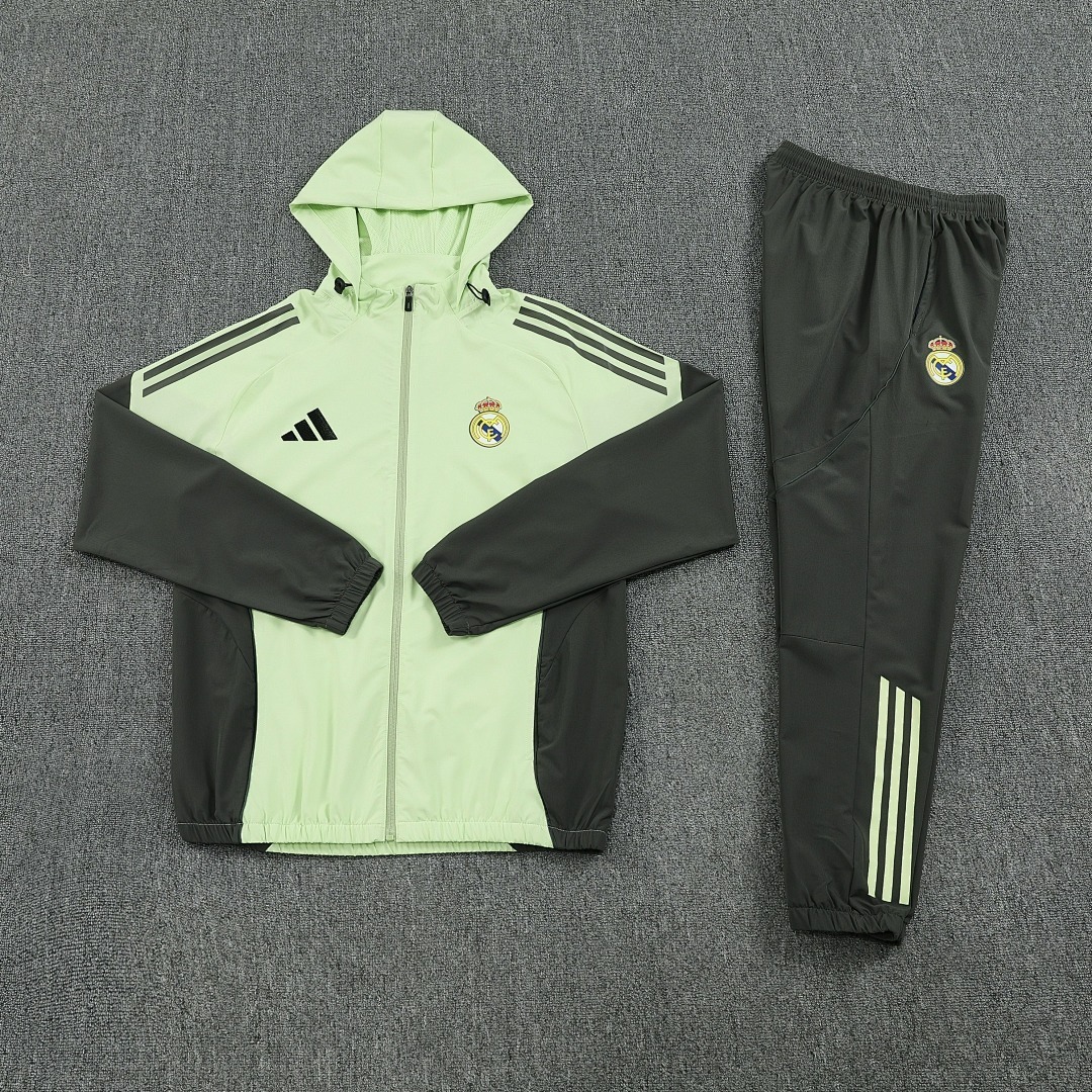 2025-26 Real Madrid Hooded Jacket Set