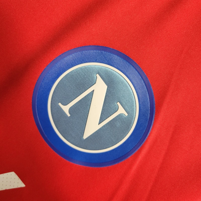 2023-24 Napoli Red Training Football jersey
