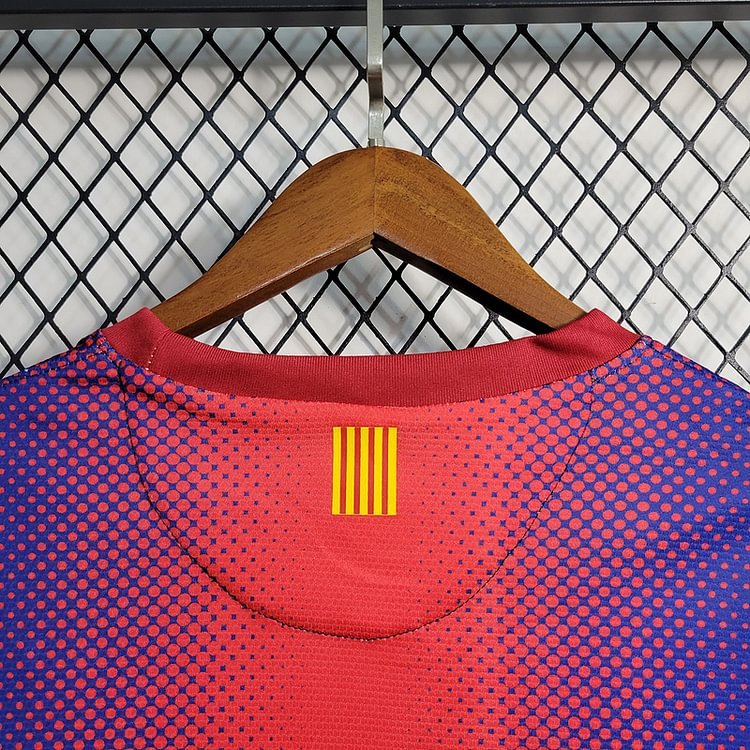 Retro long sleeve 2012-13 Barcelona home Retro MESSI PIQUE XAVI A.INISTA PUYOL DAVID VILLA Football jersey