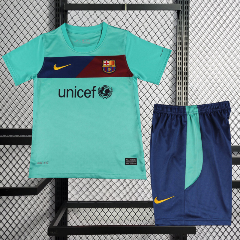 Retro KIDS 2010-11 KIDS Barcelona Away Retro MESSI PIQUE IBRAHIMOUIC XAVI A.INISTA PUYOL HENRY Football jersey