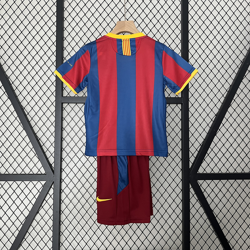 Retro kids 2010-11 kids Barcelona home Retro MESSI PIQUE IBRAHIMOUIC XAVI A.INISTA PUYOL HENRY Football jersey
