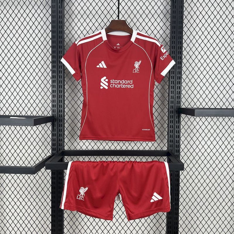 2025-26 Liverpool Home kids Football jersey